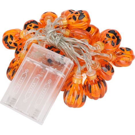 Halloween-Kürbislaternen-Lichterkette, batteriebetrieben, LED-Kürbis-Lichterkette für die Halloween-Dekoration im Innen- und Außenbereich (1/5)