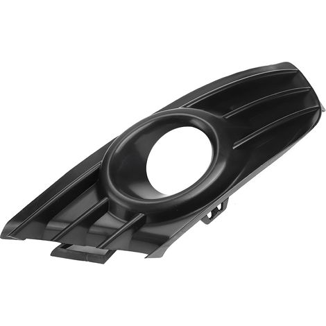 Calandre pare-chocs avant gauche antibrouillard garniture 7414JT compatible Citroën C4 2004-2008, pièce extérieure noire, kit unique (1/3)