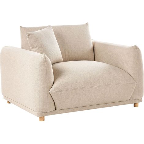 Sessel LUVOS Stoff Hellbeige (1/5)