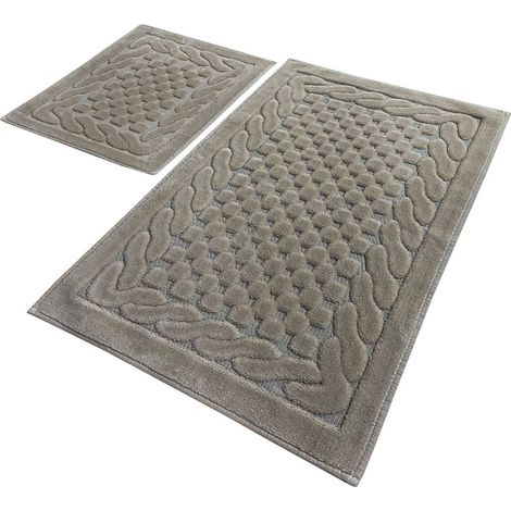 Set de alfombras de baño  (2 piezas) visón