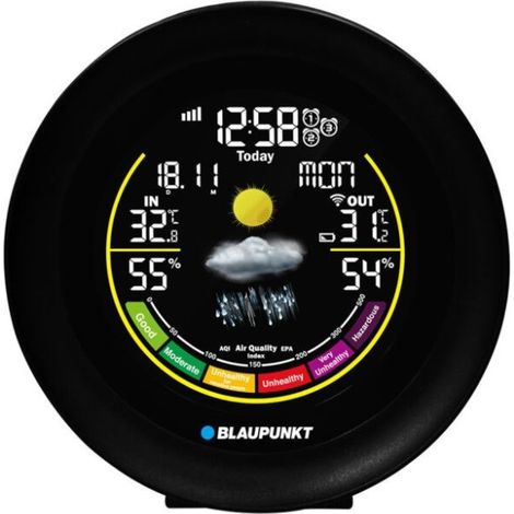 Station météo BLAUPUNKT WS35BK APP, noire (1/5)