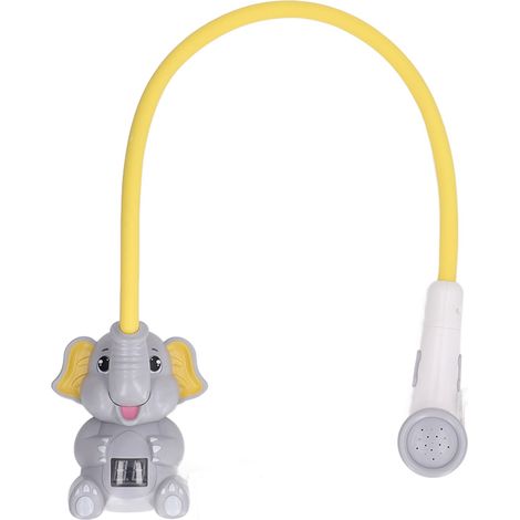 Babybadewannen-Duschkopf mit Thermometer, tierförmig, IPX7 wasserdicht, flexibler Schlauch, Wassersprühspielzeug Typ 1 (1/5)