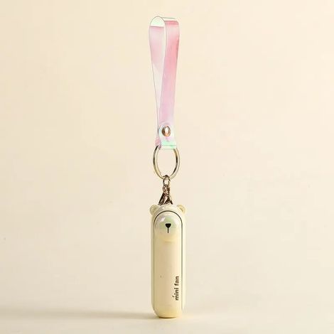 Mini ventilateur mignon Kipas portable, pliable, à main, pour table de chevet ou bureau, avec batterie rechargeable par USB (FMY)-AquaForge (1/5)