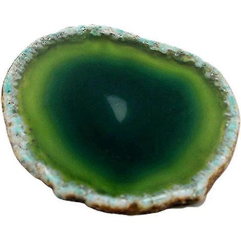 Posavasos compacto fabricado en piedra de ágata natural pulida y coloreada, para la decoración de la mesa. (1/5)