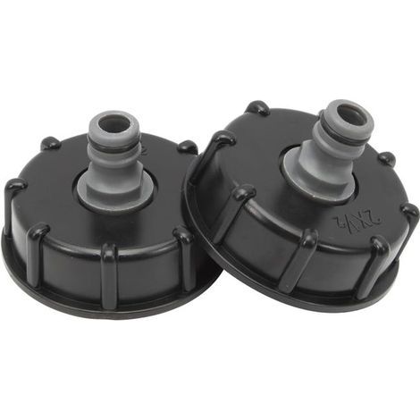 IBC tank cap S60x2 + 1/2" fitting compatible with 1000L tanks and garden hoses (1/5)