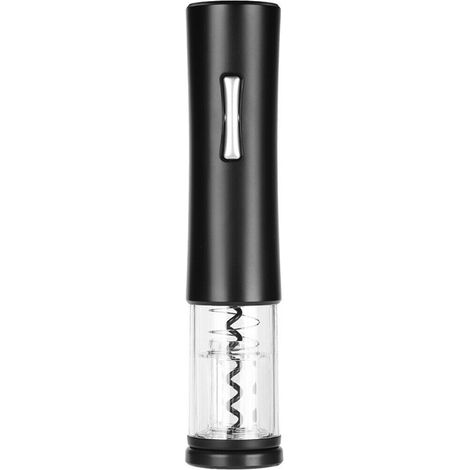 Ouvre-bouteille électrique automatique avec coupe-capsule et tire-bouchon, noir/rouge (1/4)