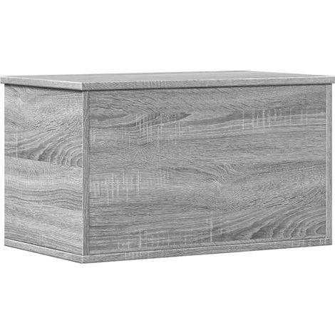 Maison Exclusive - Caja de almacenaje madera de ingeniería gris S