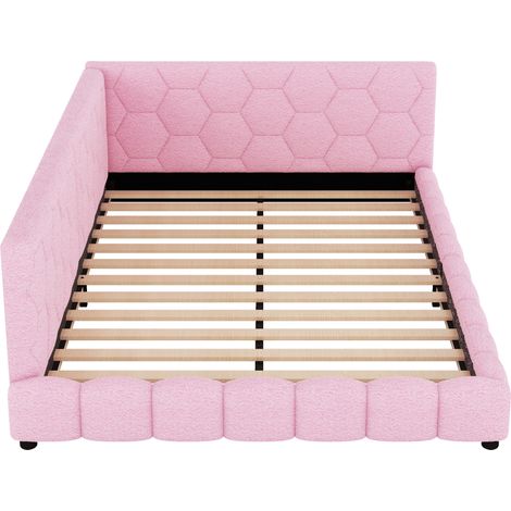 GagaGagaLit banquette 140 x 200 cm, LED 16 couleurs, USB C, rose (1/5)