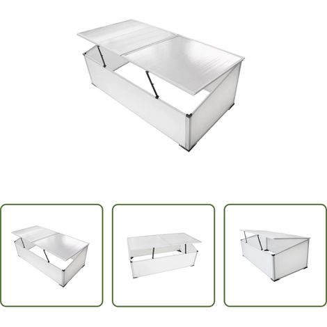 vidaXL Frühbeet mit Deckel - Frühbeet ohne Boden mit 2 Deckeln (1/5)