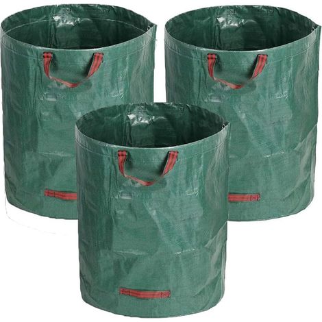 Set di 3 sacchi per rifiuti da giardino resistenti e capienti (1/5)