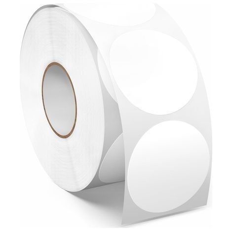 1000 Pieces Gommettes Rondes Blanches 38 mm Autocollantes Pastilles Adhésives Étiquettes Circulaires en Vinyle et ÉTanche pour Bureau & Entrepôts (1/5)