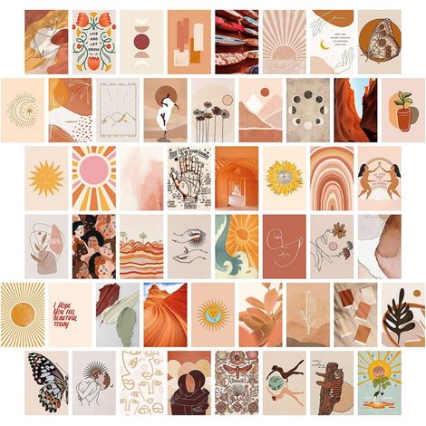 Affiche Déco Murale - Kit Collage Photo Vintage - Papier 10 x 15 cm - Pour Chambre Adolescente Dortoir Décoration Intérieure - 70 Pièces (1/5)