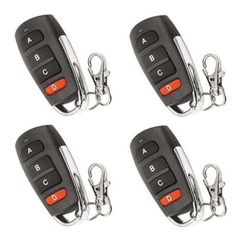 4 Pièces Duplicateur Universel Télécommande Porte Garage Portail Clés Remplacement Compatible (1/4)