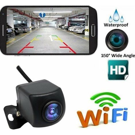 Caméra de recul sans fil HD WIFI pour voitures, véhicules, caméra de recul WiFi avec Vision nocturne, étanche IP67 (1/5)