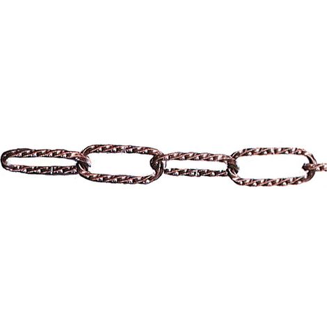 6PZ PL CATENA LAMPADARI RIT. 3,5 MM BRONZATO 500 MM (1/2)