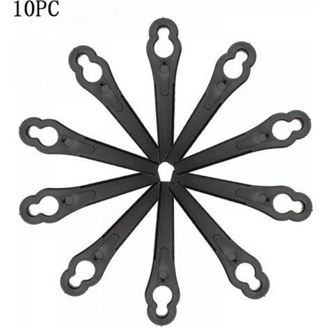 Lames de Rechange pour Coupe-Bordure, 10 Pcs Lames Coupe Bordure, Lame Tondeuse à Gazon Univers, Remplacement des Lames de d'Herbe (1/4)