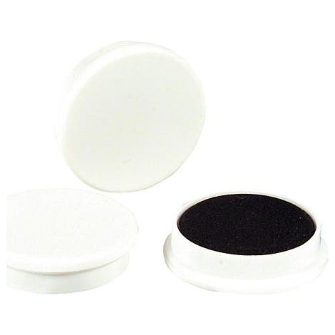 Aimant Dim 30 x 8 mm Couleur blanc, 1 piece