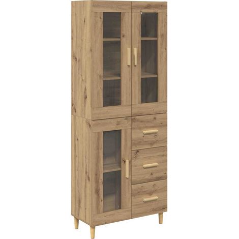 Highboard Artisan Oak 69.5 x 34 x 180 cm Engineered Wood vidaXL