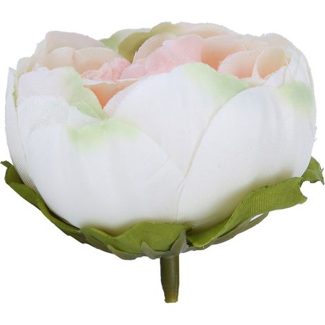 Têtes De Fleur Pivoine Rose Chair - 10 Pièces Pour Décoration Mariage Et Couronne (1/5)