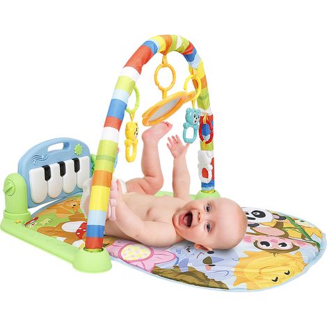 Baby Piano-Gym Spieldecke mit Spielzeug,Baby Spieldecke Babybett Musik-Activity (1/5)