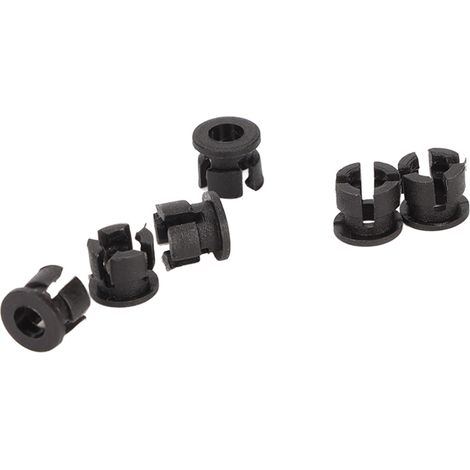 200 supports de LED en plastique à boucle plate, fixation pour diodes électroluminescentes (LED) pour indicateurs et expériences de bricolage, 0,1 pouce, noir (1/5)