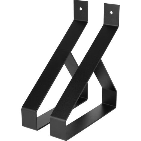 Équerre étagère style industriel en noir 200 x 250 mm - T2 - Lot (1/5)