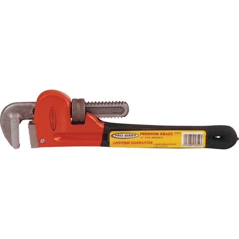 giratubi americano 350 mm in acciaio con manico antiscivolo chiave tubi (1/3)