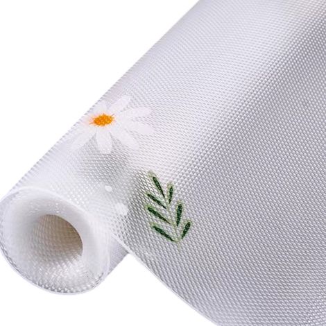 1 pièce Revêtement pour étagères de placards, antidérapant et imperméable, motif moderne, en EVA, blanc, 0,45 x 1 m (1/5)