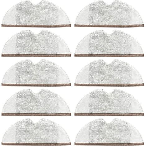 Lingettes de nettoyage pour Xiaomi Roborock S5/S6, lot de 10, grises (1/3)