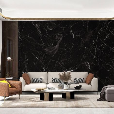 Black 3M Black Marble Contact Wallpaper Self Adhesive (1/5)
