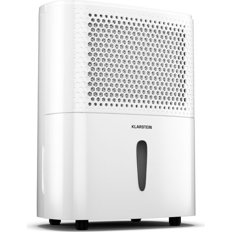 Klarstein DryFy 10 L déshumidificateur d'air - 240 W, 10 L/jour, réservoir 1,8 L, seulement 42dB, minuterie, auto-restart, anti-moisissures, déshumidificateur de salle de bains, maison, noir (1/5)