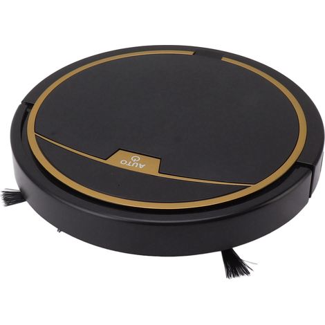 Aspirateur Robot Mince Automatique Intelligent 32x32cm Noir, Sans Réservoir d'Eau, pour Poussière Cheveux et Peluches (1/5)