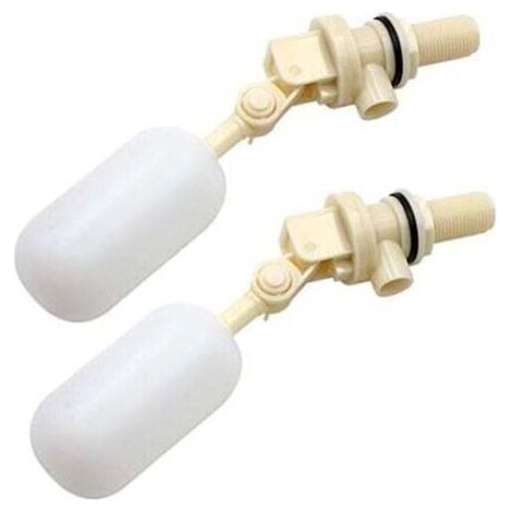 Lot de 2 Valve flottante, flotteur Pour remplir automatiquement les abreuvoirs Pour chien, bétail et moutons Valve à Boule d'arrêt Automatique de Remplissage 1/2 NPT (1/5)