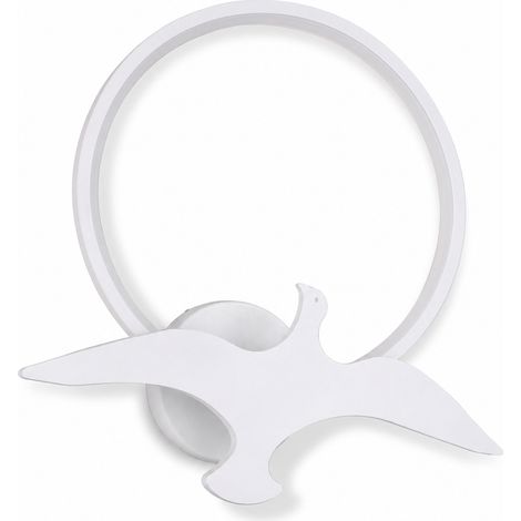 Applique LED da Parete dseign Uccello in volo 13W CCT 3000K 4000K 6500K Bianca per ambienti interni (1/5)
