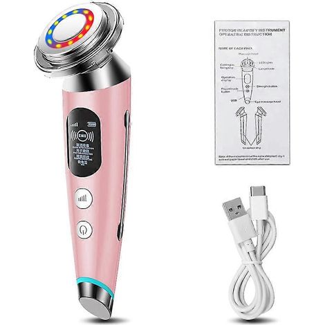 RF-Lifting-Radiofrequenz-Gesichtsmassagegerät mit EMS-Mikrostromen für straffende Haut, Gesichtsmassage und Schönheitspflege – JIT-L1926-PK (1/5)
