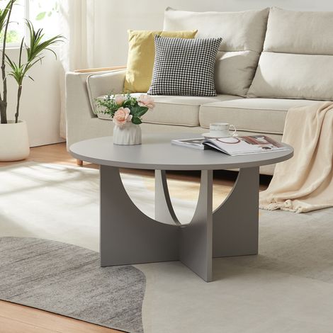 Couchtisch Rindal 80x42 cm Hellgrau [en.casa]