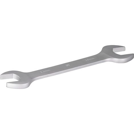 1 - Clé Plate Double Fourche - Acier Carbone - Serrage Et Desserrage Précis - Plomberie Et Mécanique - Argent - 34x36 Mm (1/4)