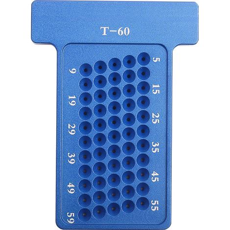T-förmiger Gravierer aus Aluminiumlegierung, Lochlehre, Schreiner-Markierungswerkzeug für die Holzbearbeitung (Blau) (1/5)