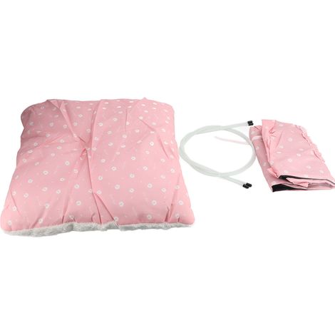 Tente pour chat, maison semi-fermée, pliable, refroidissement efficace, nid d'intérieur portable pour chien, dentelle rose L