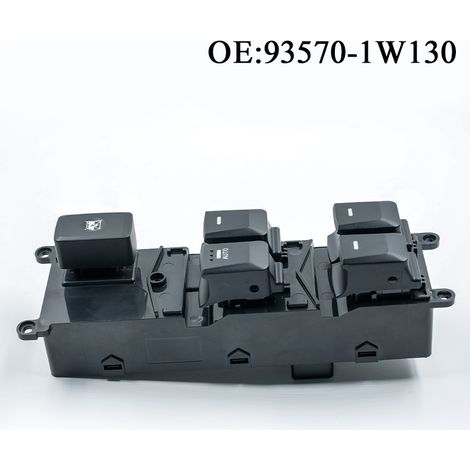 Part number 93570-1W130 is suitable for both the main switch of the electric window regulator in Kia vehicles and the operating button of the electric window regulator. (1/4)