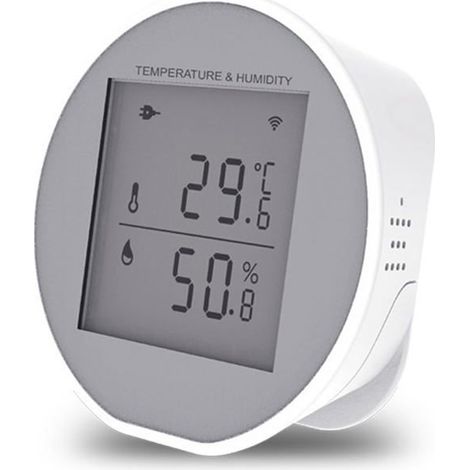 Wifi Capteur de Température et D'Humidité Hygromètre D'Intérieur Détecteur de Thermomètre Application Life Alimenté par Batterie ou (1/5)