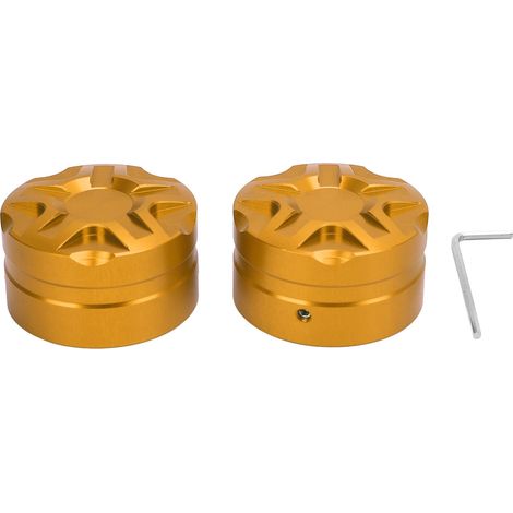 Couvercle de commutateur de levage de pare-brise de moto, 2 pièces, avec clé, capuchon décoratif en alliage d'aluminium de remplacement pour ADV150 ADV160 ADV350 doré (1/5)