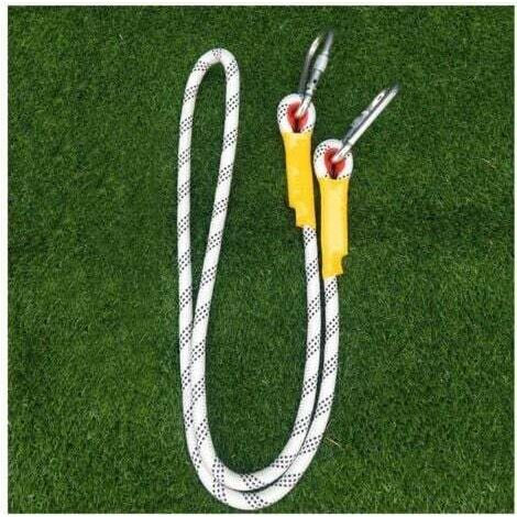 Corde d'escalade Diamètre Blanc 14mm Corde D'escalade En Plein Air, Corde Statique De Sauvetage De Haute Résistance For Alpinisme De Haute Résistance, Corde For La Randonnée Spéléologie ( Size : 1m ) (1/5)