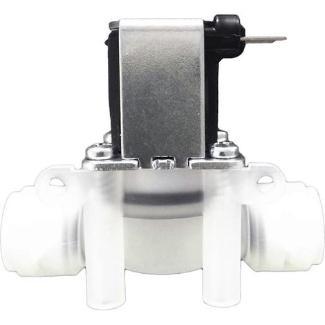 Électrovanne d'entrée d'eau à filetage 3/8" DC12V/110V/220V, électrovanne de pression, détecteurs de débit d'air pour entrée d'eau 220 V (1/5)