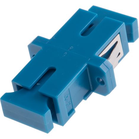 Adaptateur pour fibre optique, SC vers SC Monomode Simplex, Bleu