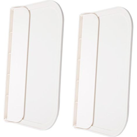 Étagères Murales Pliables en Plastique Autocollantes Lot de 2 Cuisine et Chambre Bords Arrondis et Rangement Facile sans Perçage (1/5)