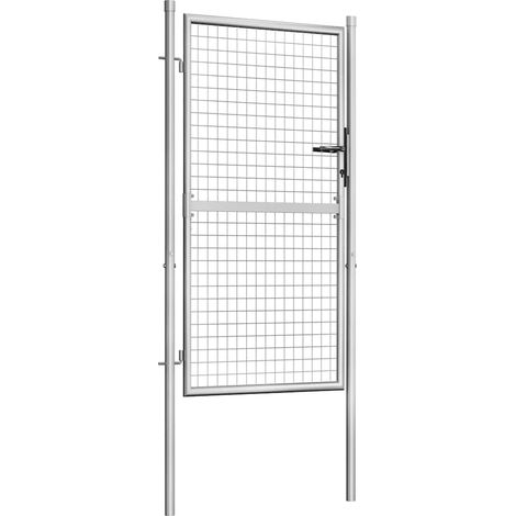 Maison Exclusive - Puerta de jardín de acero galvanizado 105x150 (1/5)