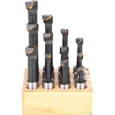 12 Pièces Fraiseuse Type F1 5/8" Kit CNC Acier Haute Vitesse Outillage Professionnel (1/5)