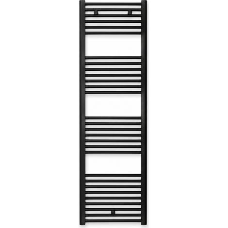 Termoarredo Lisa H 1732 mm Cordi Nero Opaco Largh 40 cm