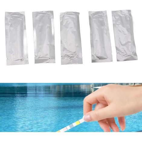 Bandelettes de test pH, bandelettes de test pour piscine, bandelettes de test de la qualité de l'eau domestique, petites bandelettes de test pH (1/5)